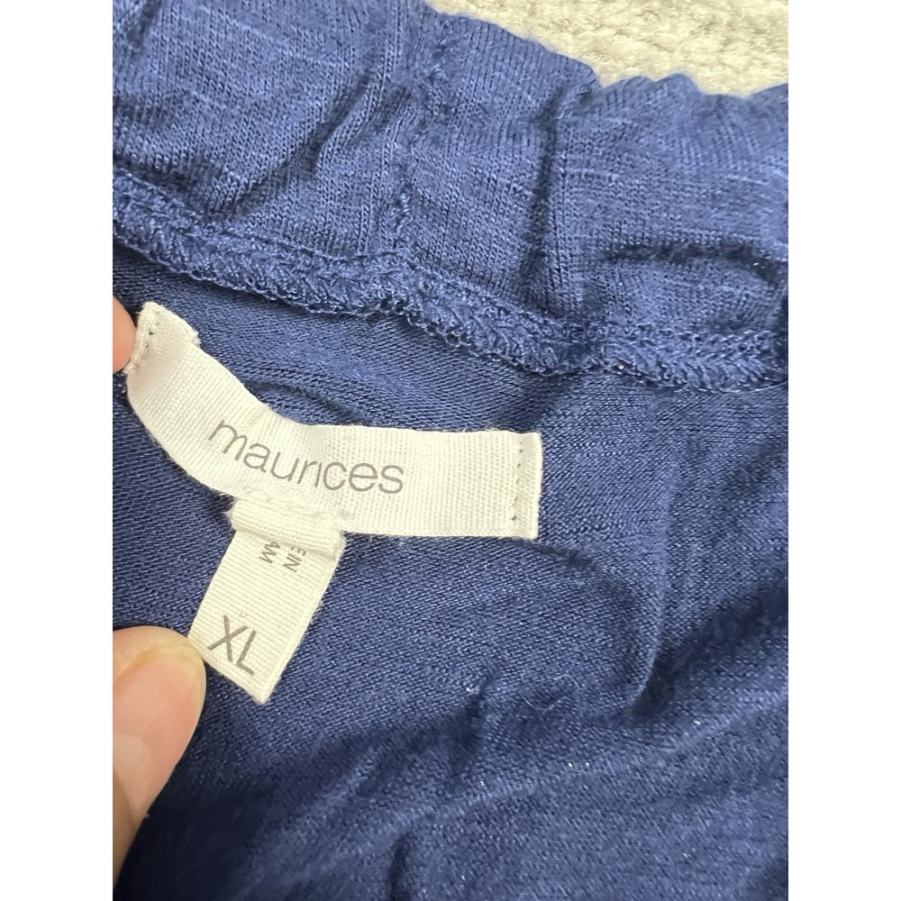 Maurices Top Womens XL Gray Blue Sleeveless Rayon‎ Blend Casual - Picture 9 of 12